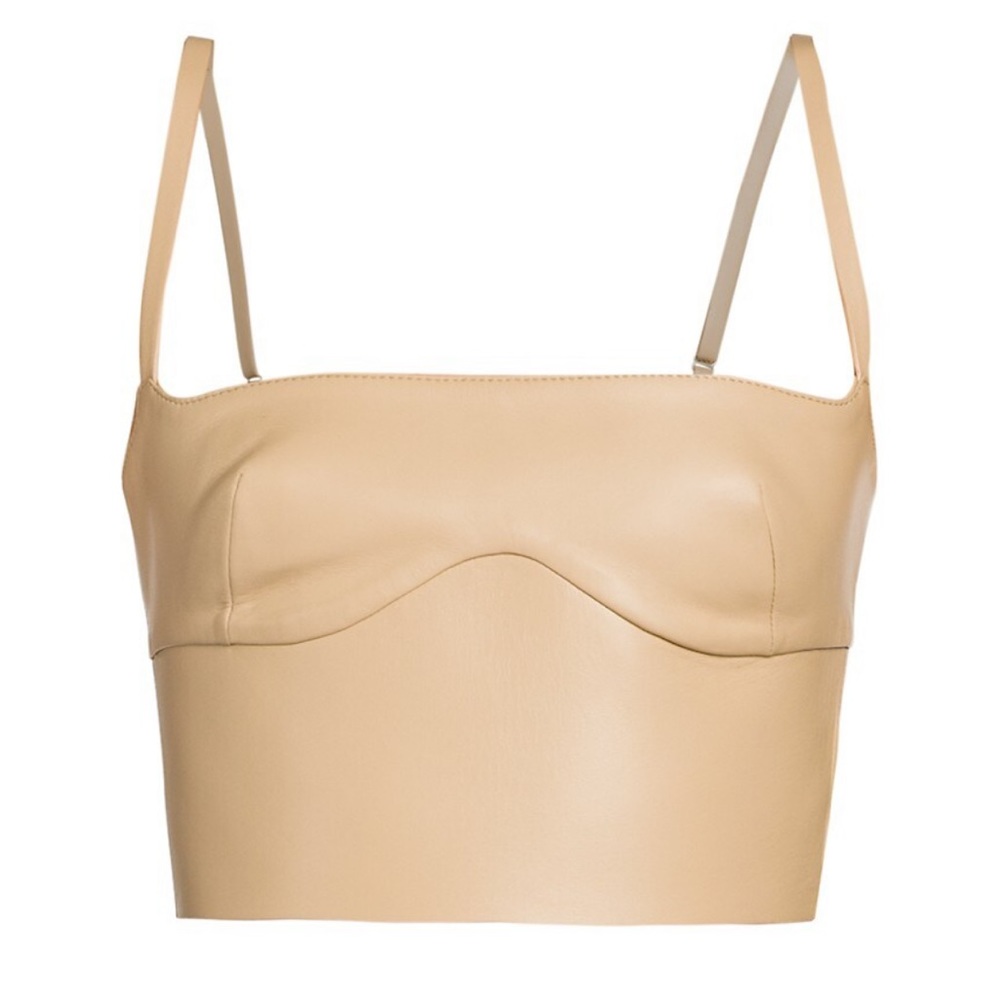 OFF-WHITE Leather Bustier Crop Top⭐️Brand New w/Tags!💫